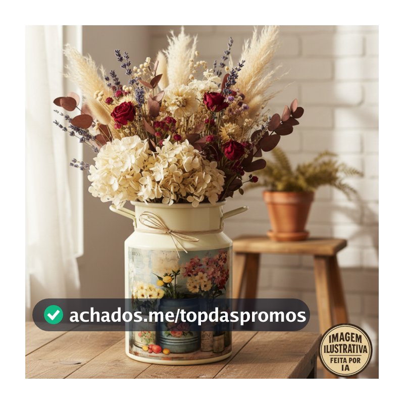 Latão 3 Litros Vintage Retro Decoração Decoupagem - Leiteira decorativa