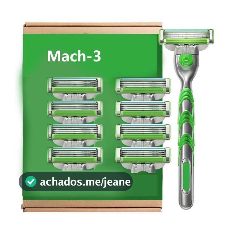 [Entrega Em 24 Horas]Aparelho de Barbear Masculino 3 Lâminas Afiadas e Duráveis Fita Lubrificante