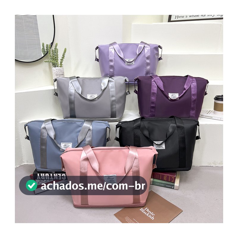 Bolsa de Viagem à Prova d'água Mochila Academia com Grande Capacidade