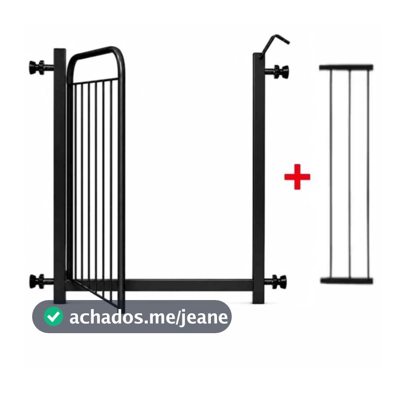Portão Pet Grade Cachorro  ( Até 143cm ) Porta Proteção Segurança Crianças Portão Com Alongador