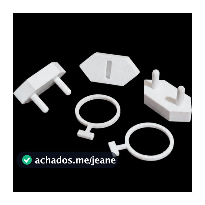Protetor de Tomada + Chavinha - Segurança para Bebê Kit 6/12/18/24