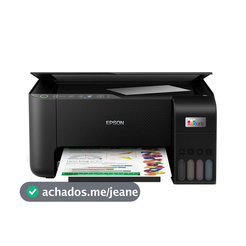Multifuncional Tanque de Tinta Wireless 15ppm Epson EcoTank L3250