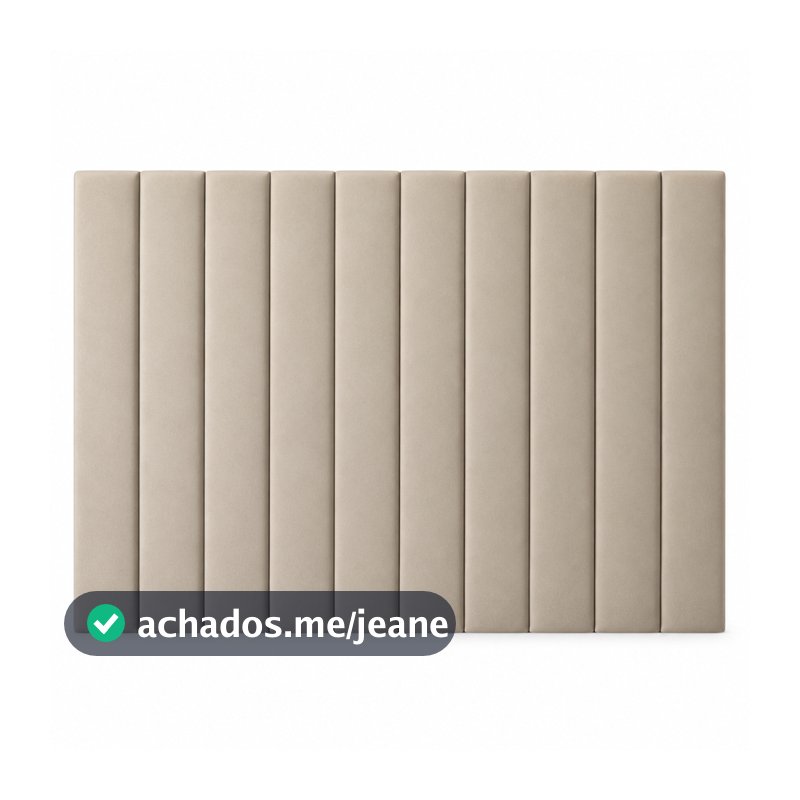 Cabeceira Modular Estofada 110x20 Suede Solteiro Casal Queen King com Fita Dupla Face