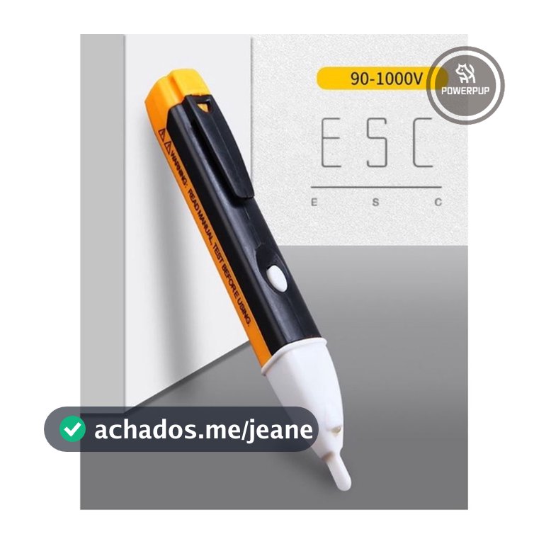 Caneta Detectora de Tensão AC 90-1000V – Testador Elétrico sem Contato
