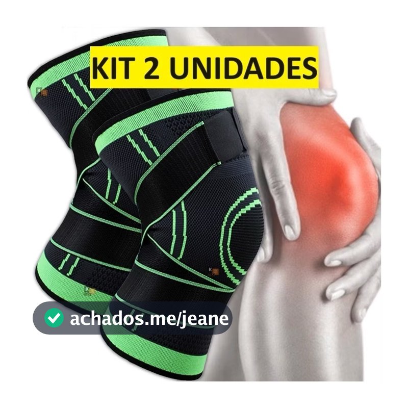 1-2 KIT Joelheiras E Tornozeleira E Cotoveleira De Compressão Tensor Alívio De Dor No Joelho