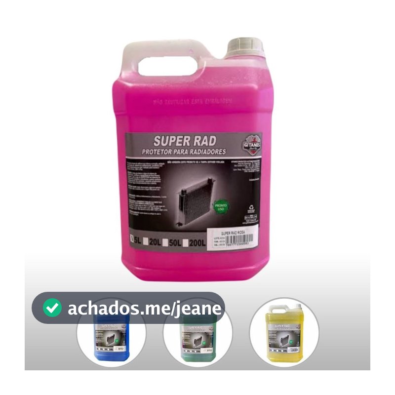 Aditivo Radiador Pronto para Uso Anticorrosivo 5L Gitanes