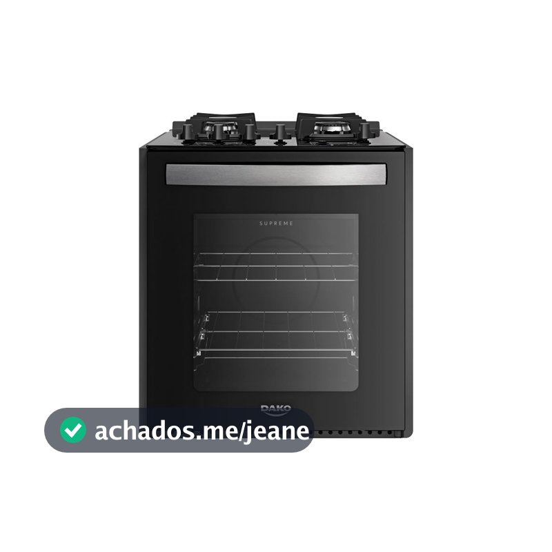 Fogão 4 Bocas de Embutir  Dako Supreme Mesa de Vidro Bivolt