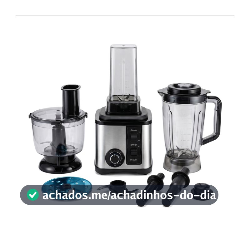 Conjunto de Processador de Alimentos Doméstico Multifuncional 6 em 1 de Alta Potência 1000W