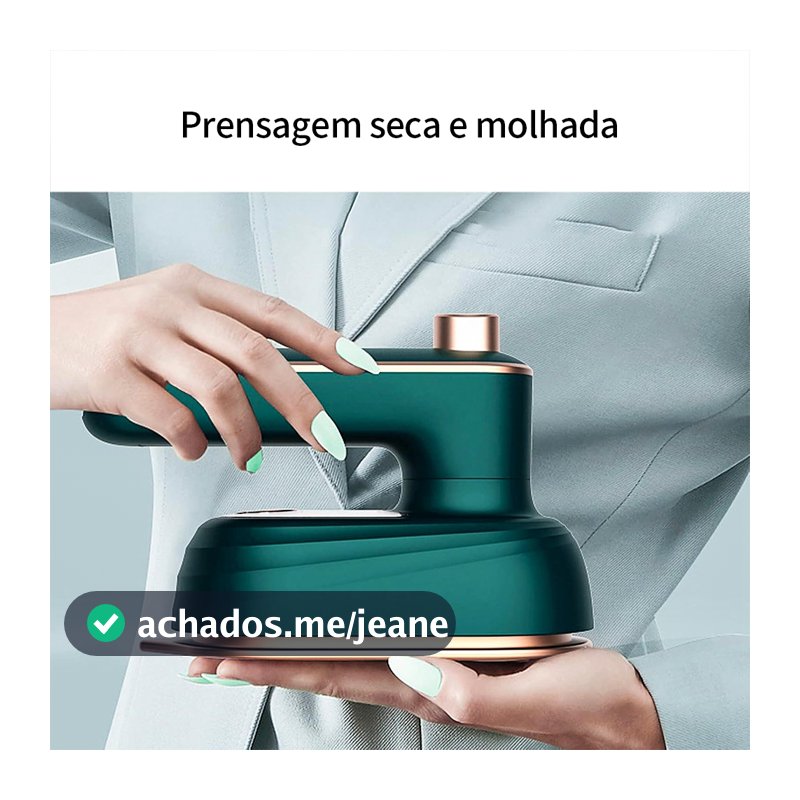 Mini Ferro De Passar Roupas Para Viagem Elétrico Portátil Pequeno Bivolt 110v e 220v