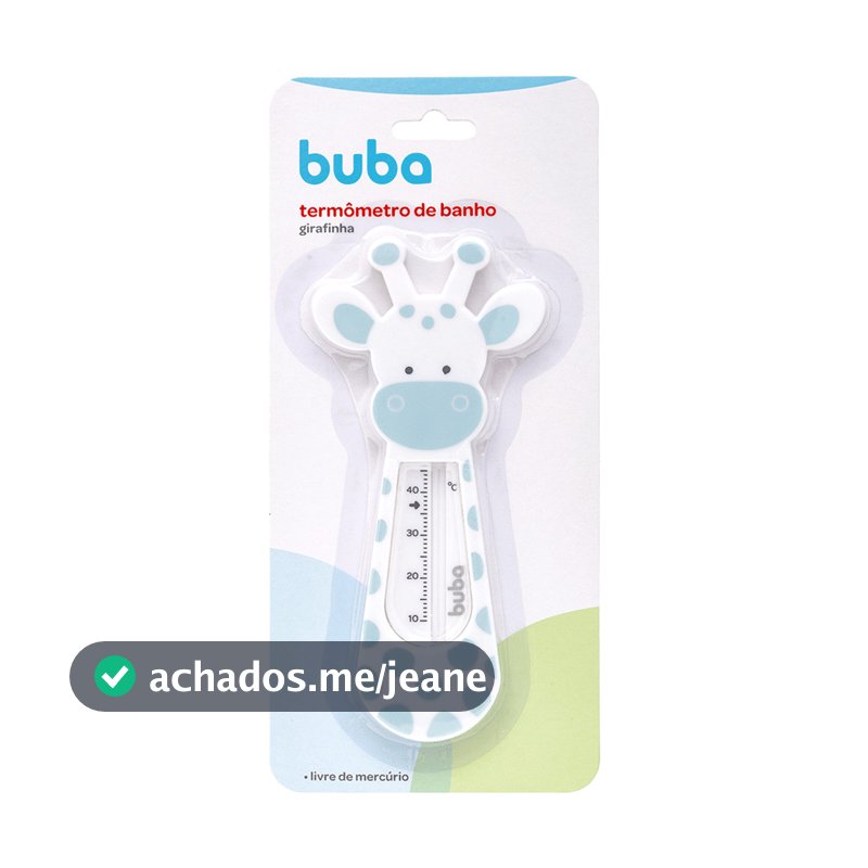 Termômetro de Banheira Buba Banho Do Bebê Girafinha Azul