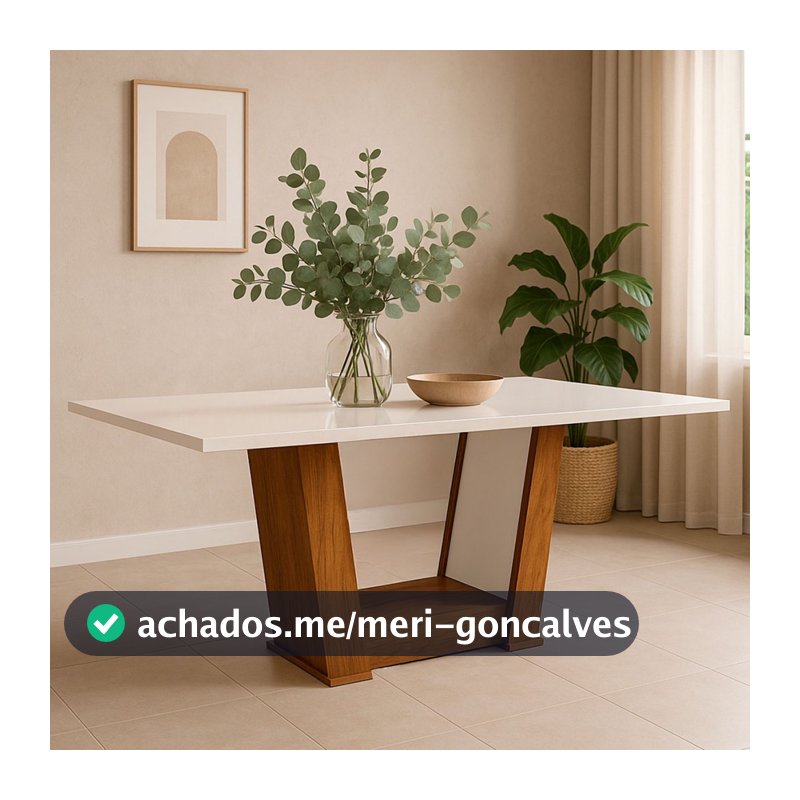 Mesa de Madeira 6 Lugares Helena Imbuia - Pnr Móveis