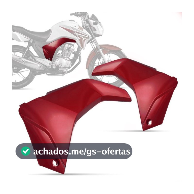 Peça De Moto Tampa Lateral Compatível Com Moto Honda Titan 150 2014 Cromo Forte
