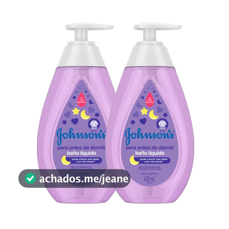 Kit 2 Sabonete Líquido Johnson's Baby Hora do Sono 400ml