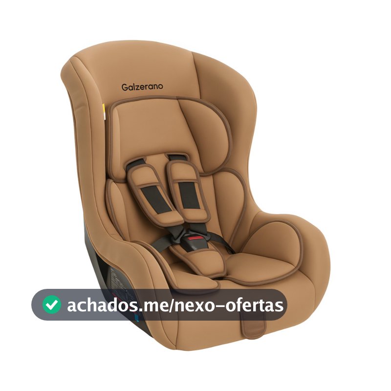 Cadeirinha de Bebê Para Carro Cadeira Maximus Toffee Marrom 0 A 25kg Galzerano Liso Preto