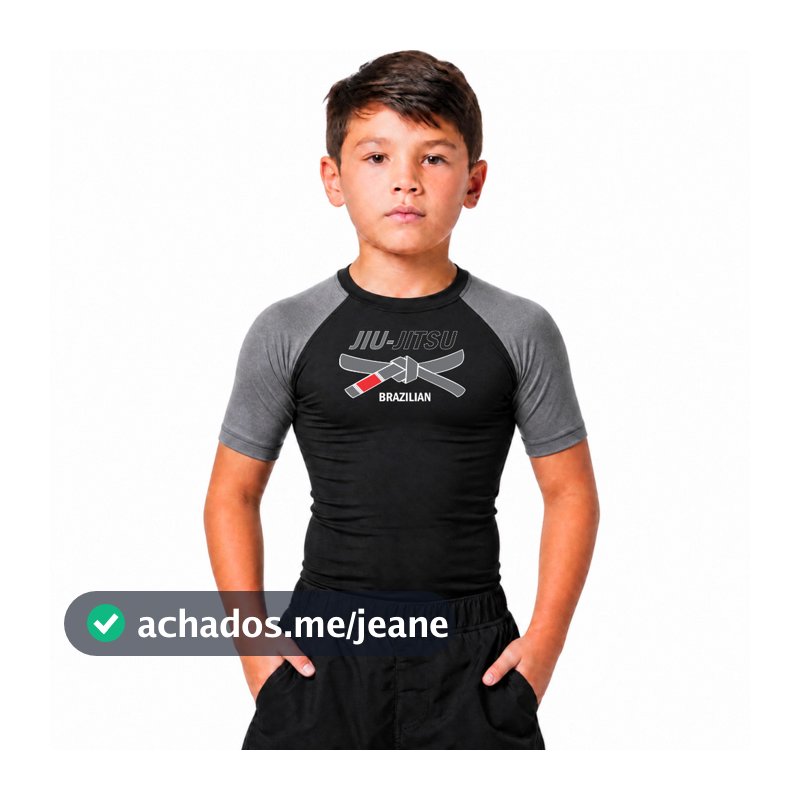 Rash Guard Infantil Proteção Solar fator 50+ Jiu Jitsu MMA Muay Thay Esportes