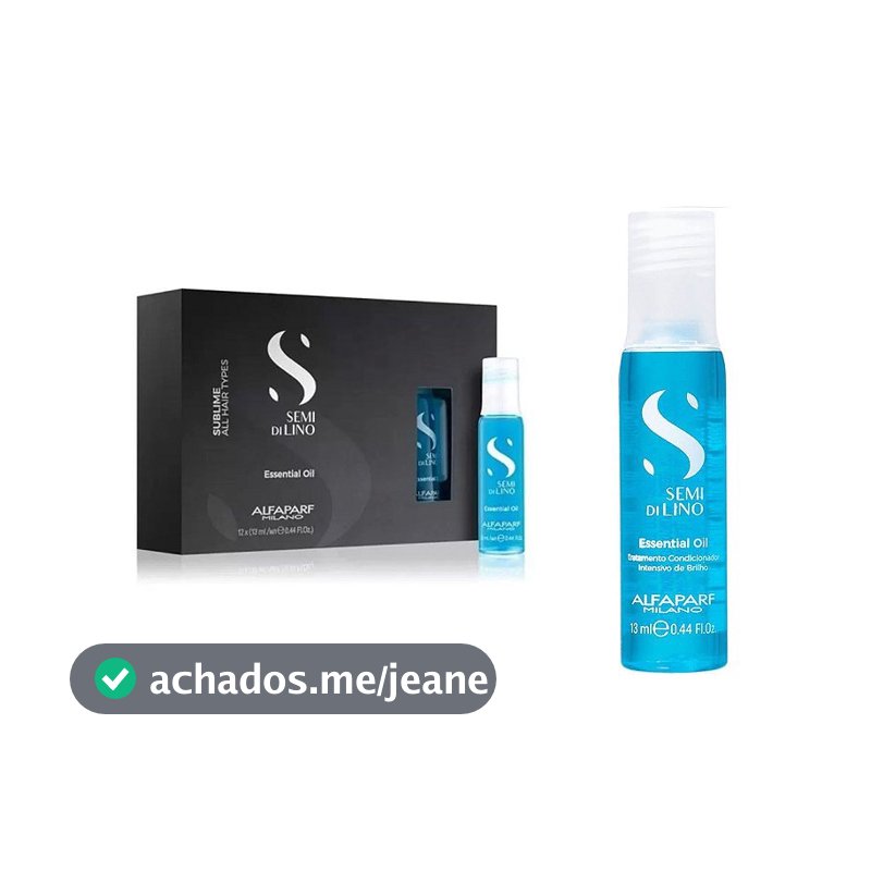 Alfaparf Ampolas Semi Di Lino Sublime Essential Oil 12x13ml
