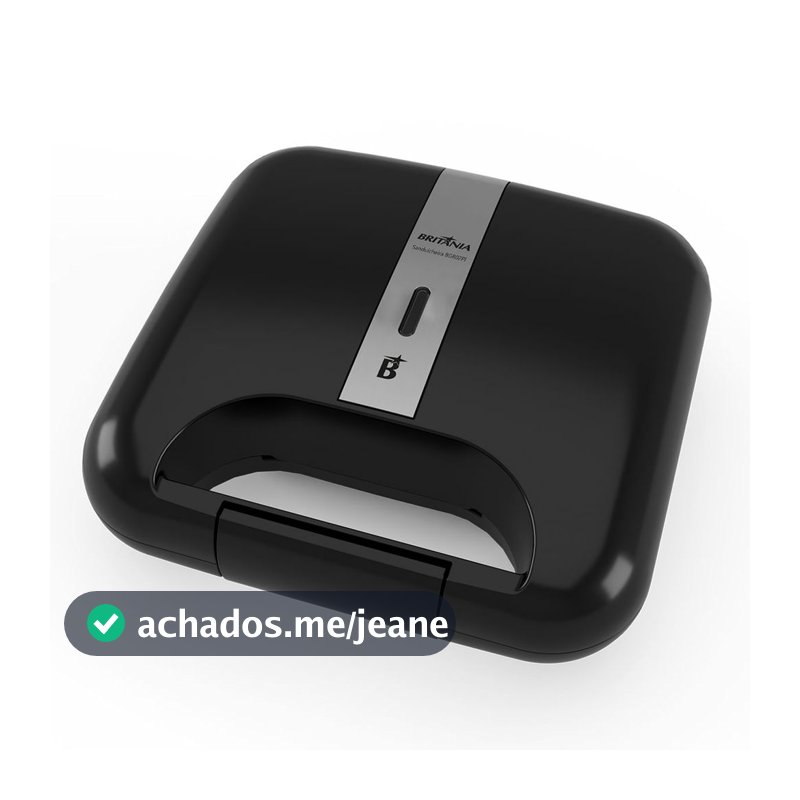 Sanduicheira Britânia Chapas Antiaderentes 750W BGR02PI