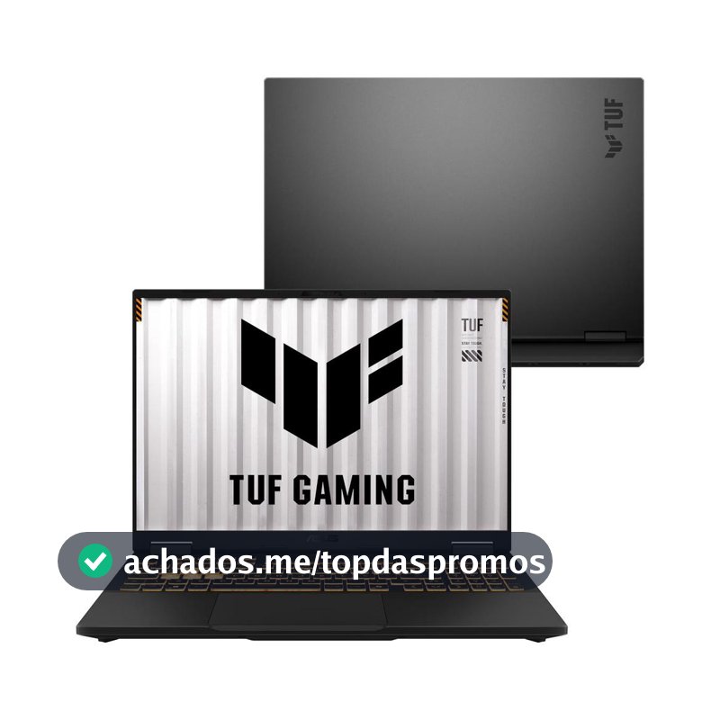 Notebook ASUS TUF Gaming F16 RV298 Intel i5 14a, NVIDIA RTX™ 5060, 16GB, 512GB SSD, KeepOS, 16" LED FHD nível IPS 165 Hz