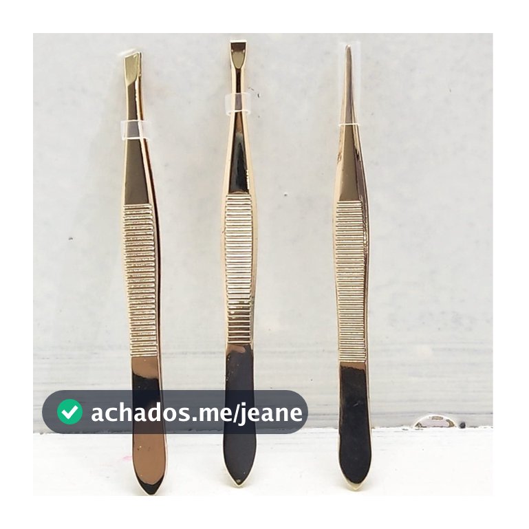 Kit 3 Pinças Profissionais em Aço Inoxidável Para Sobrancelha. Para remoção de pelos da sobrancelha
