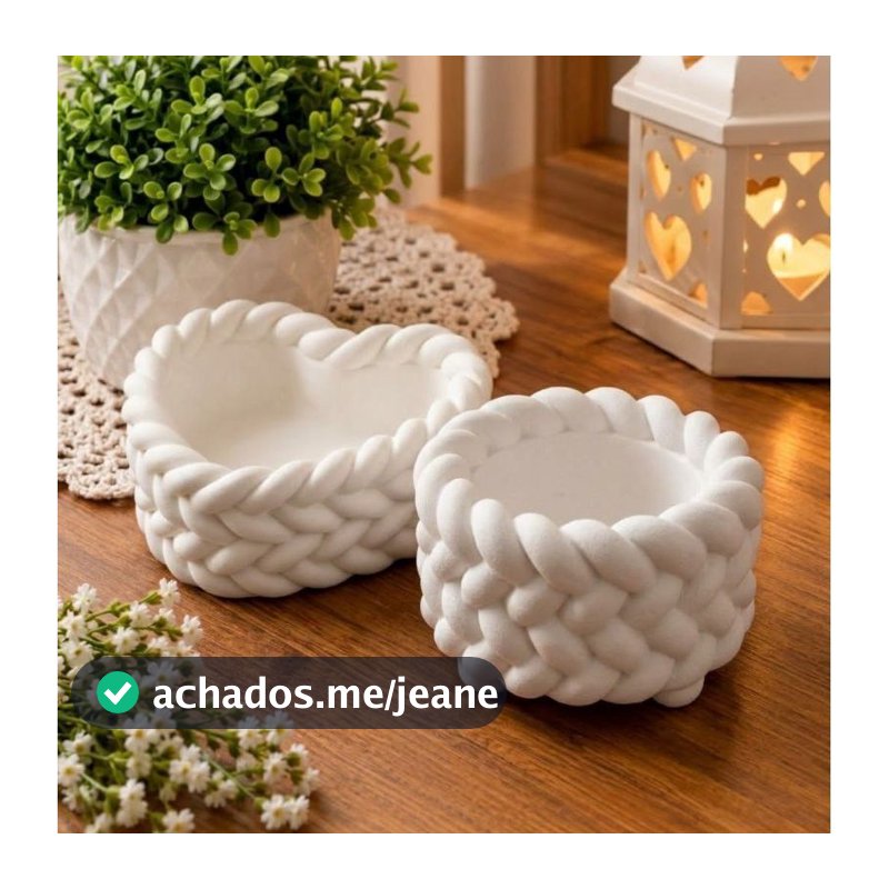 10 Vasos transado ( Coração & Redondo)Decorativo Gesso Plantas Artificiais e Naturais Cachepot Velas Rechaud luxo