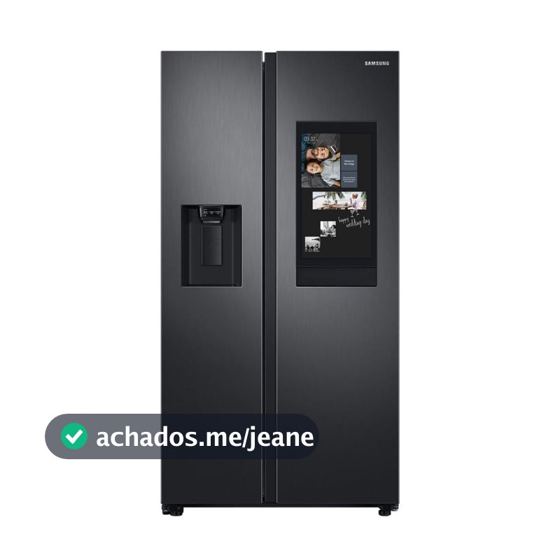 Geladeira Samsung Side by Side Soundbar 608 Litros Preto Inox RS58T5561B1/AZ