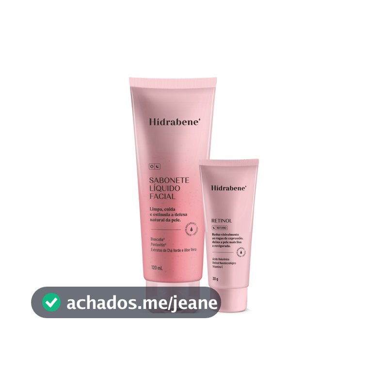 Kit Renovação Facial  - Sabonete Líquido Facial 120ml + Retinol 30g