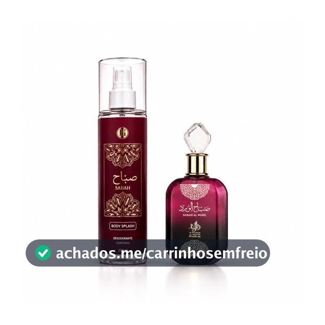 BODY SPLASH ÁRABE SABAH 200ML – FRAGRÂNCIA FEMININA MARCANTE E SOFISTICADA