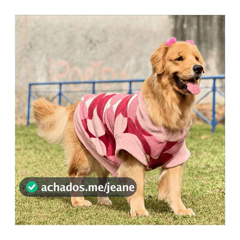 Roupa para Pet Frio Inverno Cachorro e Gato Pequeno a Grande Porte Tecido Macio de Microfibra