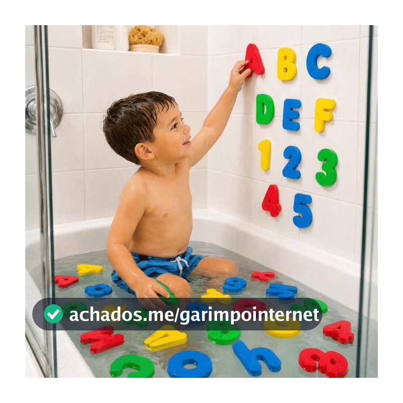 Brinquedo Números Banho Letras Buba Educativo Infantil Alfabeto
