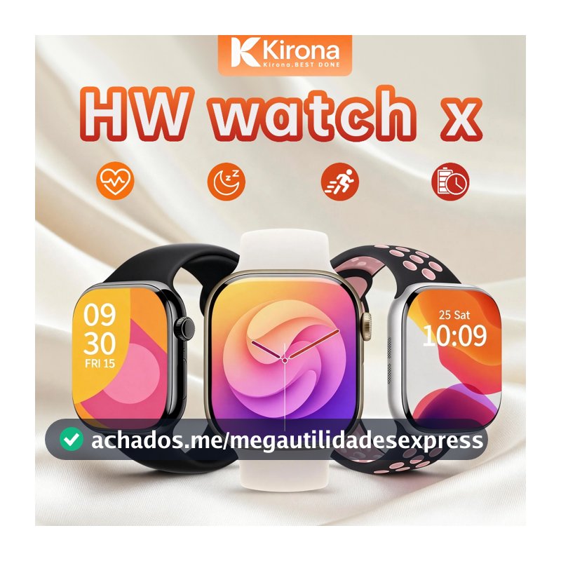Watch X Smartwatch Relogio Serie 10 Amoled Nfc Chat GPT Original
