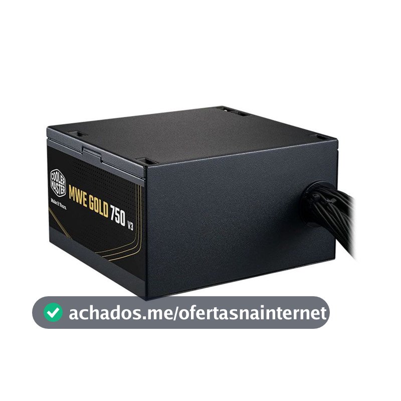 Fonte Cooler Master ATX 3.1 750W MWE Gold 750 V3 PFC Ativo 80 Plus Gold