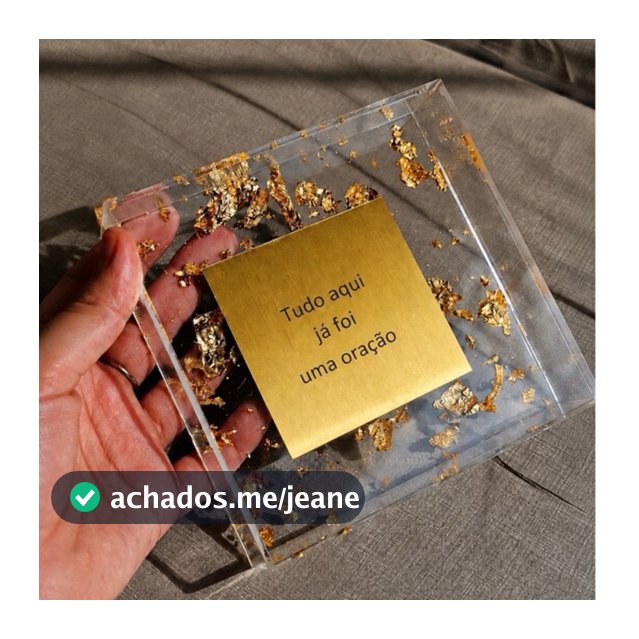 Moldura Quadro Caixa decorativo frase TUDO AQUI JÁ FOI UMA ORAÇÃO