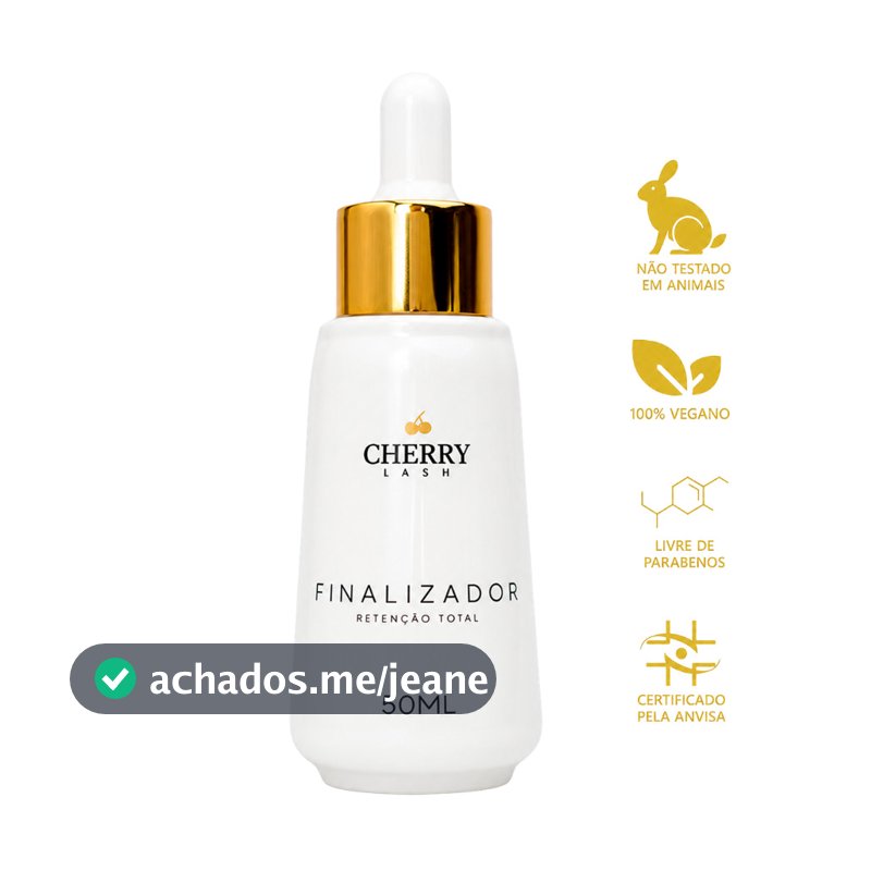 Finalizador Pro Cherry Lash Para Extensão De Cílios Alongamento De Cilios Extensao Fio a Fio Russo