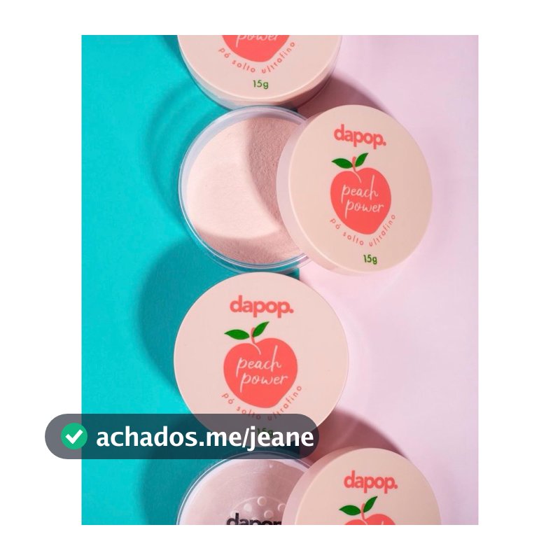 Pó Facial Peach Powder Solto Ultrafino - Dapop