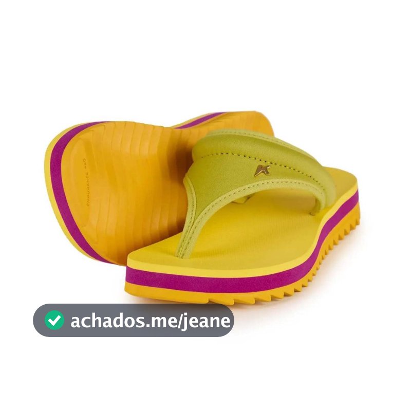 Sandália Chinelo Kenner Anitta Kyra From Feminino Amarelo DTE04 Original