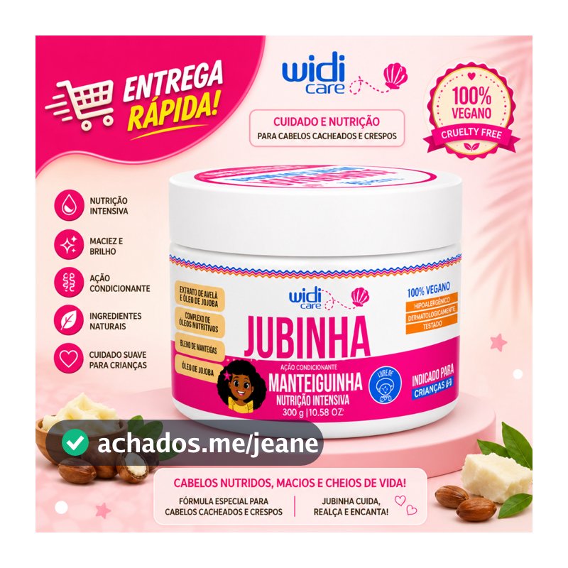 Máscara Capilar Jubinha - Manteiguinha - Widi Care 300g