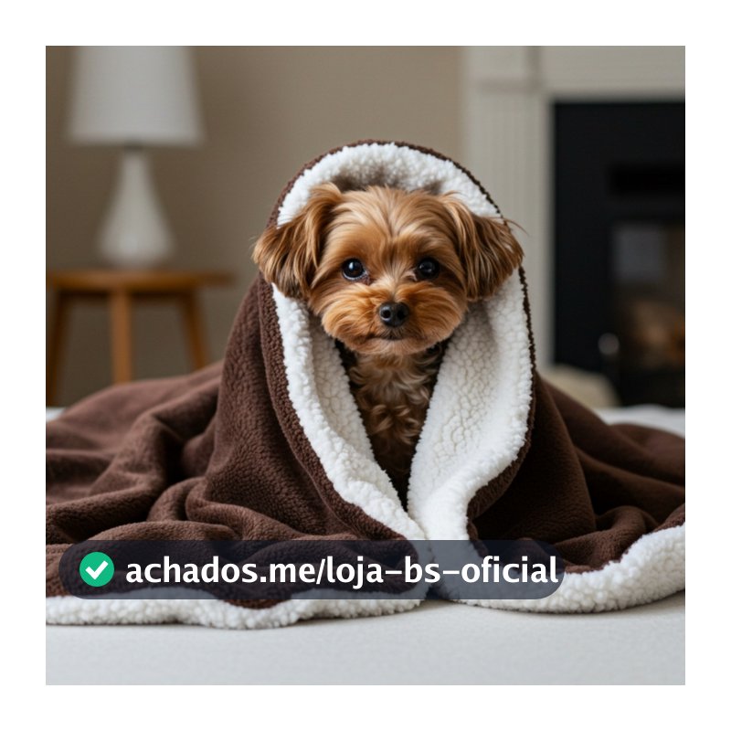 Mantinha Pet Dupla Face Soft Sherpa Coberdrom Macia Cachorro Gato