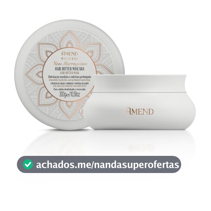 Máscara Millenar Óleos Marroquinos Amend 300g