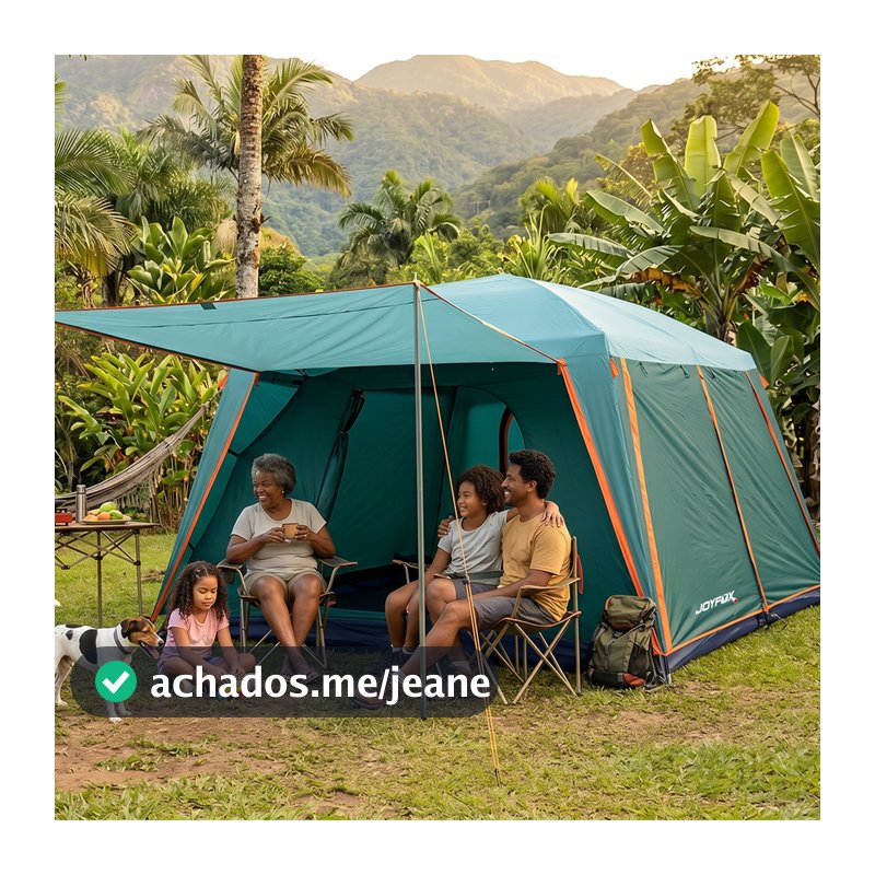 Barraca Camping Acampamento4-8 Pessoas Impermeavel 4000mm Joyfox Barraca Familiar Grande320210180CM