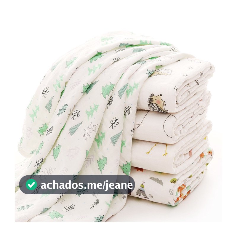 Cobertor Soft De Algodão Para Bebê / Carrinho