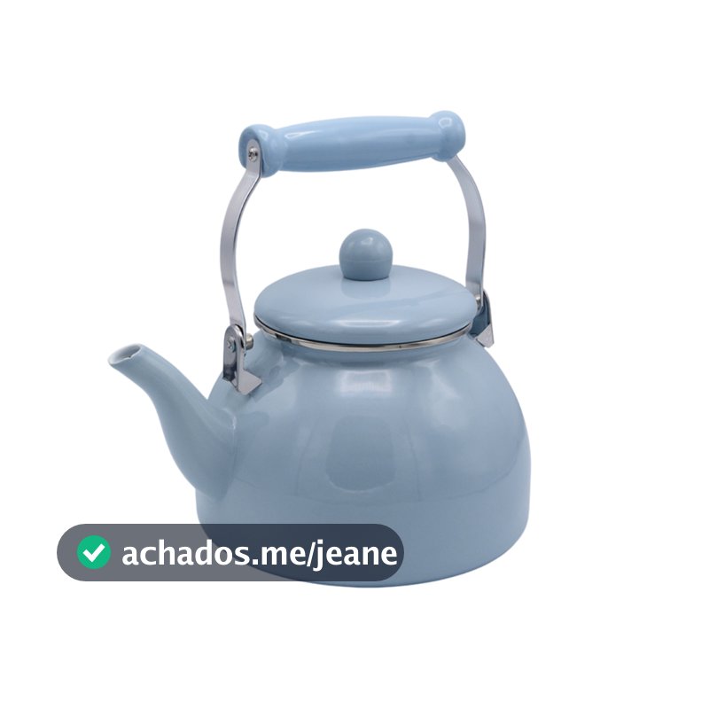 Chaleira Esmaltada Charm Grafite - Fogão a Gás, Elétrico, Por Indução - Café, Chimarrão