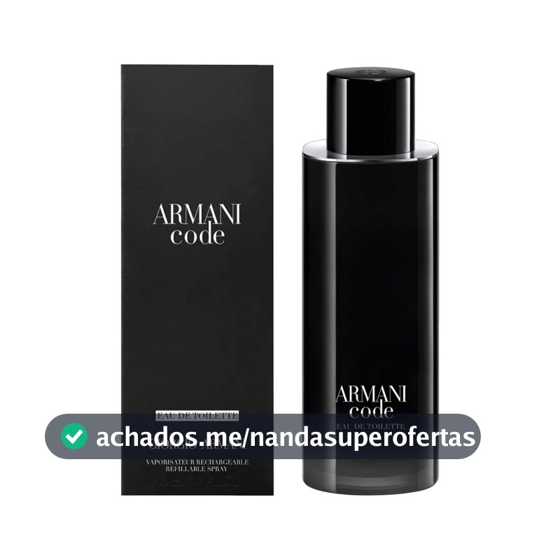 Giorgio Armani Code Recarregável Perfume Masculino Eau de Toilette 200ml