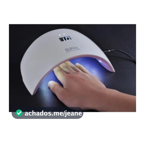 Cabine secadora (600832) de Unhas em Gel Cabine Led E Uv Bivolt Sun 9X Fibra 24w