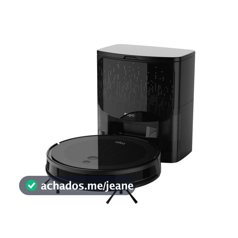 Robô Aspirador Ropo Smart Pet + Estação Autolimpante 3 em 1 Google, Alexa, Controle por App - 220v