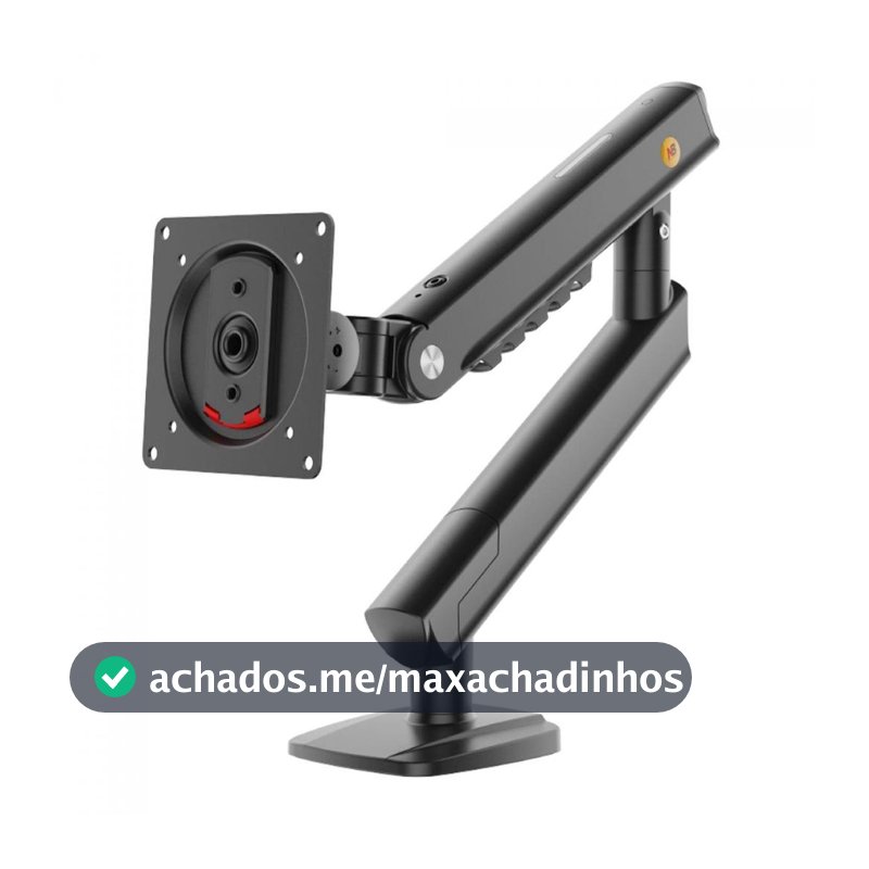 Suporte de Mesa Ergonômico North Bayou Single Arm A5-B, Articulado, Para Monitores 17 Até 32 Pol, Preto