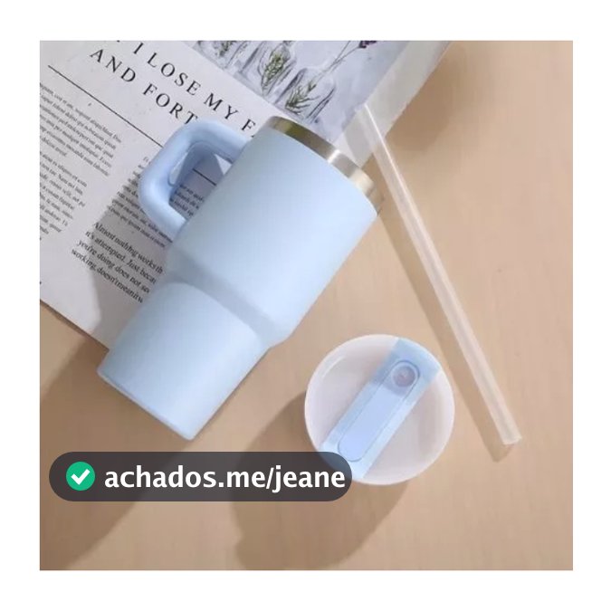 KIT8/9 Copo Termico Isolado A Vácuo 14oz 420ml Garrafa Inoxidável Com Alça Portátil