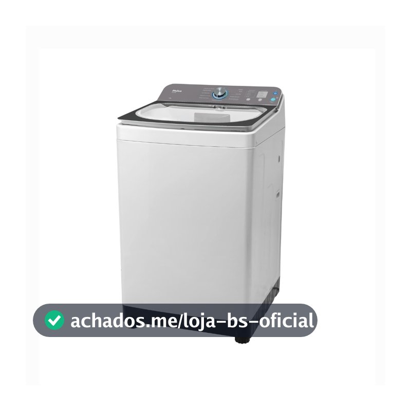 Máquina de Lavar Roupas Philco 14Kg, 12 Lavagens, Cesto Aço Inox, Pés Niveladores Ajustáveis PLR14A