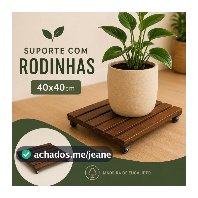 Suporte Com Rodinhas Para Vaso De Plantas, Botijão de Gás