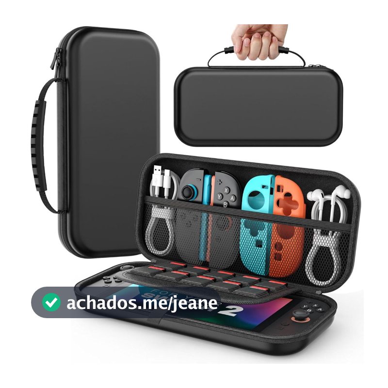 Estojo Case Capa Bolsa De Proteção e Transporte Para Nintendo Switch Padrão e Oled