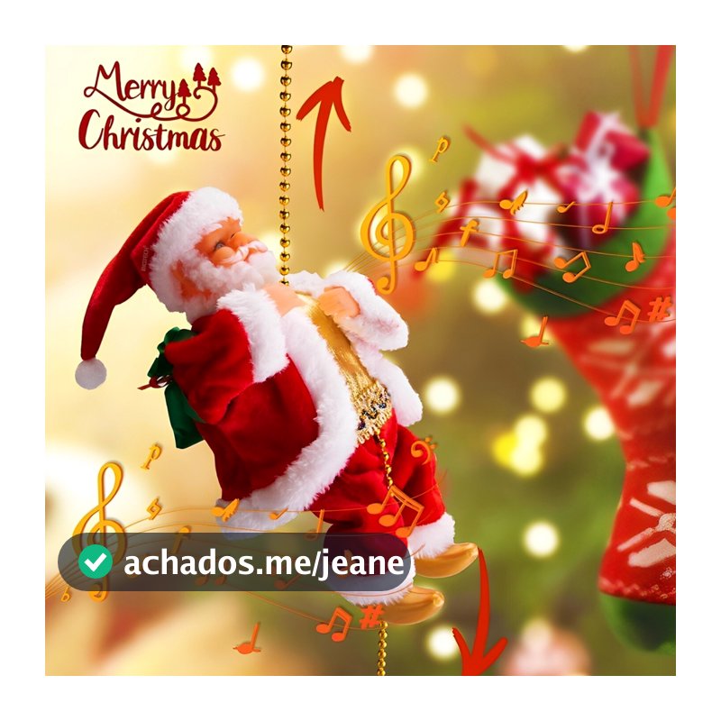 Papai Noel Escalando Enfeite Natal 100 Cm Escalador Decoracao De Natal